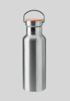 Merchandise drinking bottle in milk bottle look in the colour silver